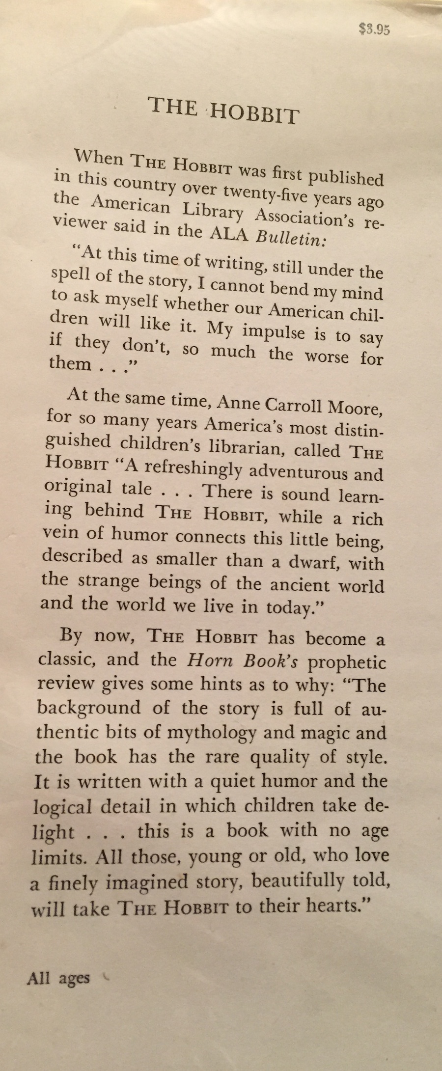 The Hobbit (1963) - TolkienBooks.US